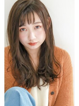 ネイヴィル(navile) ☆小顔無造作カール×ミルクティーブランジュカラー☆