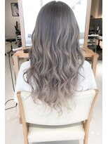 カット＋アッシュグレージュブリーチグラデーションカラーys414