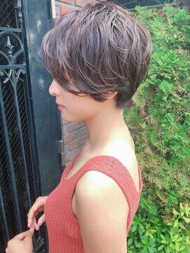 メルト 吉祥寺(melt) 【二階堂光孝】無造作パーマ×丸みショート小顔　20.30.40代人気