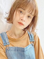 ディッセンバー 神宮前(December)&nbsp;ボブ/切りっぱなしボブ/ベージュカラー/ラベンダーミルクティー