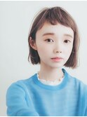 【HOLIDAYS】透明感カラー×きりっぱなしボブ /練馬/髪質改善