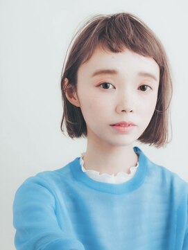 ホリデイズ ケアアンドスパ 練馬 豊島園(HOLIDAYS) 【HOLIDAYS】透明感カラー×きりっぱなしボブ /練馬/髪質改善