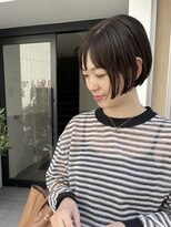 ゼスト クレス(ZEST Cres)&nbsp;【cres奈佳子】オリーブグレージュ×切りっぱなしボブ