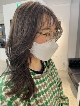 ナンバースリー 溝の口店(Number Three) 顔周りレイヤースタイル