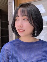 トンネルヘアー(Tunnel hair)&nbsp;韓国風まきまきボブ