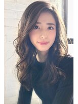 チョビー(Chobii)&nbsp;デジタルパーマロングヘアカタログゆるふわ韓国風表参道栗原/26