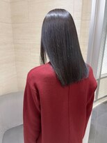 ジーナ 天神西通り(Zina) [Zina西通り]髪質改善/グレージュカラー/暗髪/艶髪/鎖骨ミディ