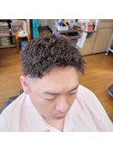 ツーブロショート×ツイスパ