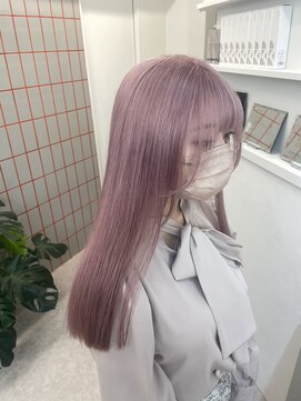 ペレ 渋谷(PELE) 前髪/マチルダボブ/ピンクベージュ/インナーグレージュ/渋谷