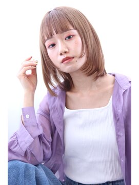 マルシェ(marche) 20代30代40代　シアーカラー×ミディアムボブ