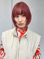 ミンクス渋谷スマートサロン(MINX shibuya smart salon)&nbsp;魅力倍増カール シアーカラー ショート 姫カット ダークアッシュ