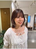 夏に向けたインナーカラーデザイン×どの年代で似合うボブ