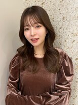 ガーデン オオタカノモリ(garden otakanomori)&nbsp;ふんわり韓国巻き髪ロング/艶ショコラブラウン/シースルーバング