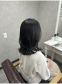 ミディアム巻き髪スタイル