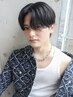 骨格矯正カット＋フルストレート[天文館/メンズカット/メンズ/縮毛矯正]
