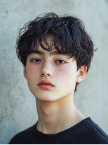 ロディーナコク 大口 新子安(rodina.coc)&nbsp;ニュアンスパーマ×メンズ/眉毛/韓国/ブリーチ/パーマ/ブリーチ