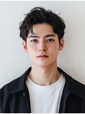 20代30代メンズセンターパート清潔感ビジネス好感度モテ髪