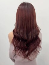 ロサ ファイブヘアー(Rosa..5Hair) 韓国風★ボルドーロング！