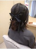 ハーフアップ