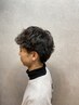 【メンズ限定】カット+波巻きパーマ