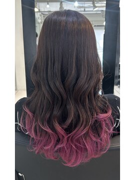 アクアオモテサンドウ(ACQUA omotesando) ＊裾カラーピンクパープル毛先カラーラベンダーピンクパープル