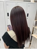 ハイライト／ボルドーカラー
