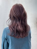 シオン(shion)&nbsp;チェリーブラウンロングくびれヘア韓国ヘア_ba368141