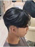 曲がる縮毛矯正センターパートニュアンスパーマ