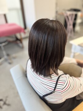 アイディアー スタジオコウベ(i-Dear studio Kobe) ネオメテオストレート＆カラー×ミディアムレイヤー