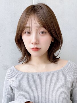 セイドット リー(Say. Ree) say.ボブミニボブくびれボブレイヤーボブヘーゼルグレージュ暗め