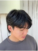 シースルーフェザー フェザーパーマ メンズパーマ 