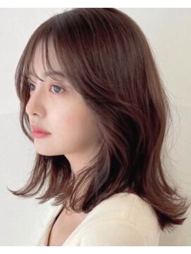 クラーロ アマンテ(Claro amante) 【一目惚れヘア】大人可愛い、くびれミディ × 艶ピンクブラウン