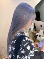 フラム 渋谷(flamme)&nbsp;◯【ブリーチ2回～】ブルーシルバー×ホワイトベージュ