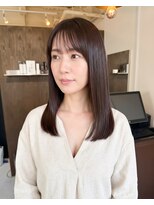 零秒女髪 千里丘店&nbsp;艶やかなまとまり美髪ミディアムストレート髪質改善艶髪艶感