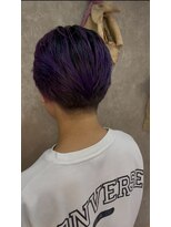 パーミル ヘア クマモト(permille ‰ hair Kumamoto) パープル×メンズショート