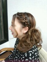 ウイングハーツ 石岡店(WING HEART'S)&nbsp;編み込みアレンジ　1