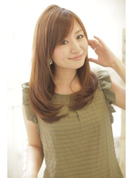 ヘアアンドリラクゼーション ルタ(HAIR&RELAXATION RUTA) 【RUTA】サラッと綺麗なレイヤーロング/マロンベージュ