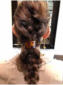編み込み×アレンジ
