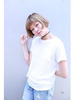 シエナ 渋谷(Siena)&nbsp;siena マチルダ風ハイトーンアイスベージュボブ