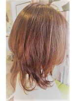 ロッキンヘアー(Rockin' hair)&nbsp;くびれウルフスタイル　艶色　大人のミディアム