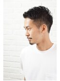 ショートレイヤーかき上げソフトツーブロックビジネス