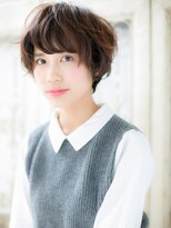 ブルー(BLUE)&nbsp;*CUORE水戸*…束感ショートパーマ抜け感ナチュラルマッシュb