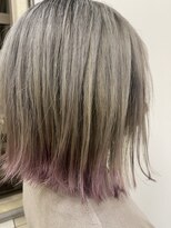ベストヘアー 上本郷店 ライトグレージュ×裾カラー　ラベンダーピンク