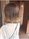 外ハネボブ ミルクティーベージュ