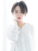 クールショート× 段カット×ダークアッシュ××暗めカラー所沢