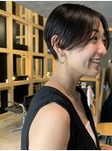 刈り上げショート/ハンサムショート/暗髪/ショート