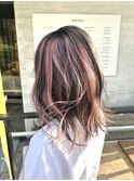 ハイライト×ピンク