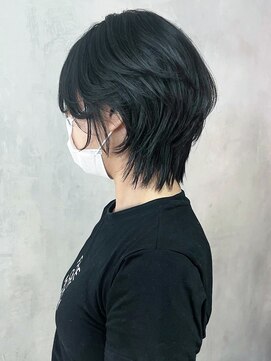 アイティー バイ アルバム 中野店(IT by ALBUM) くびレイヤーアッシュブラック美髪_ba485531