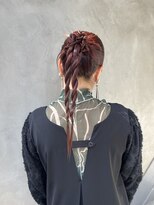 bibito  ヘアセット　ネジネジヘアセット　ポニー　ロング