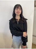 ナチュラルヘアに姫カット